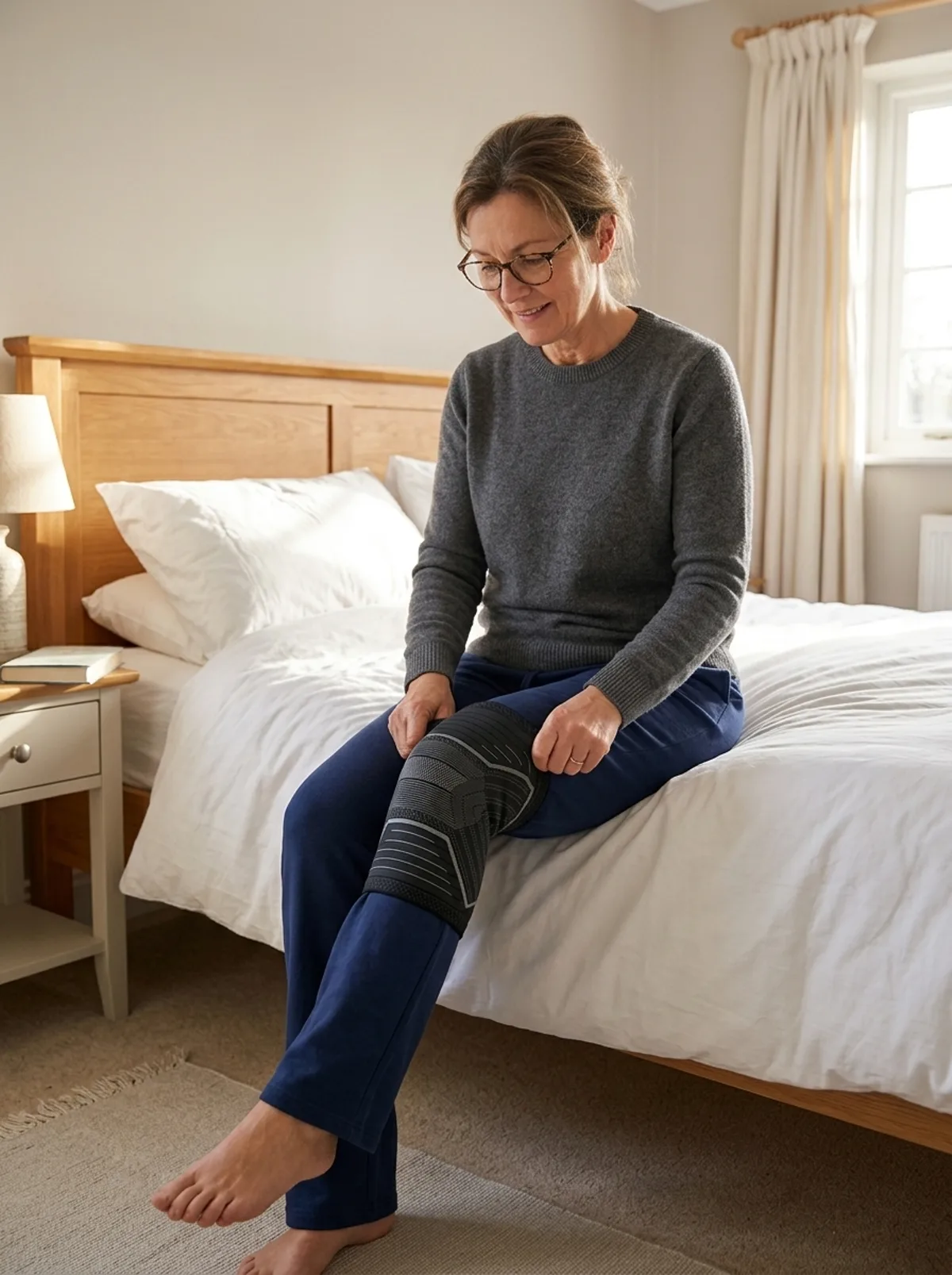 The stretchy knit sleeve