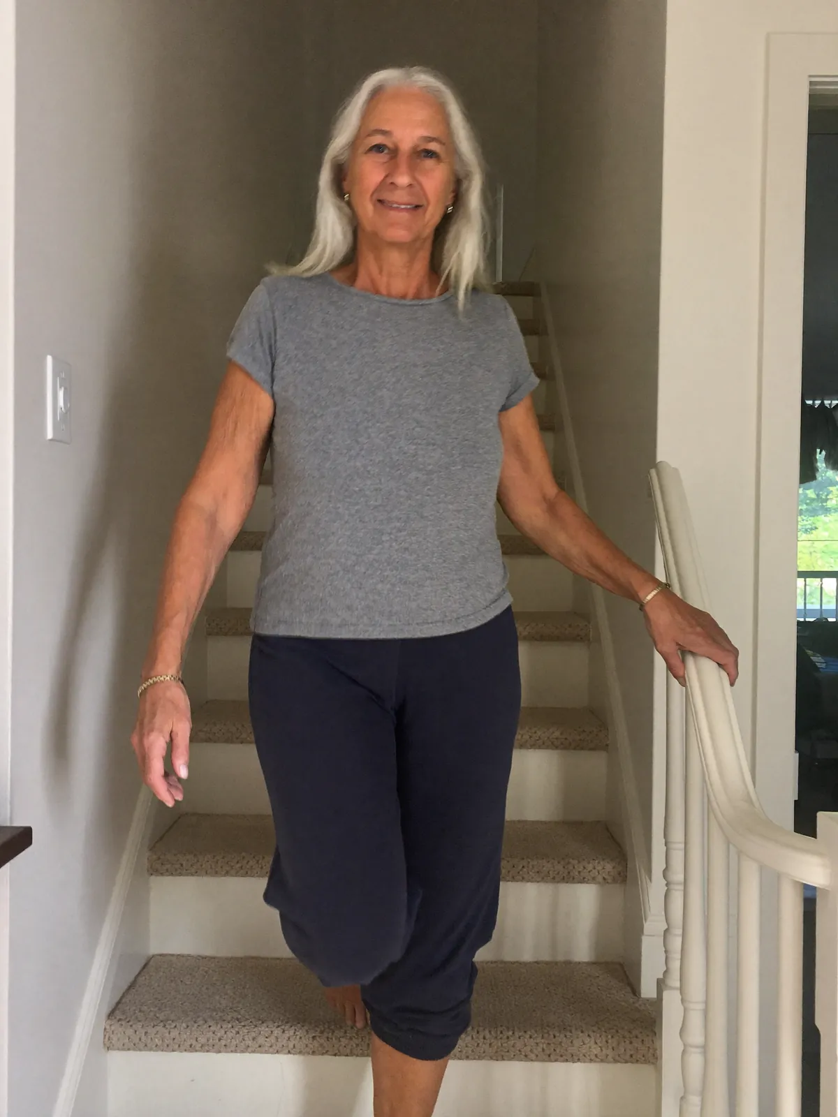 Walking with the sleeves